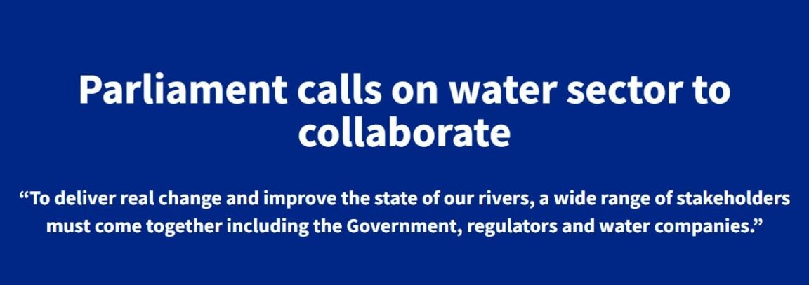 Parliament calls on Water sector to deliver real change on sewage pollution